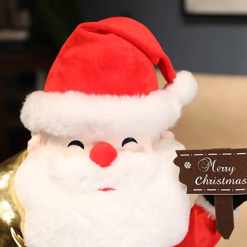 Red Santa Claus Plush Toy Christmas Decor Doll by HitMyNeed