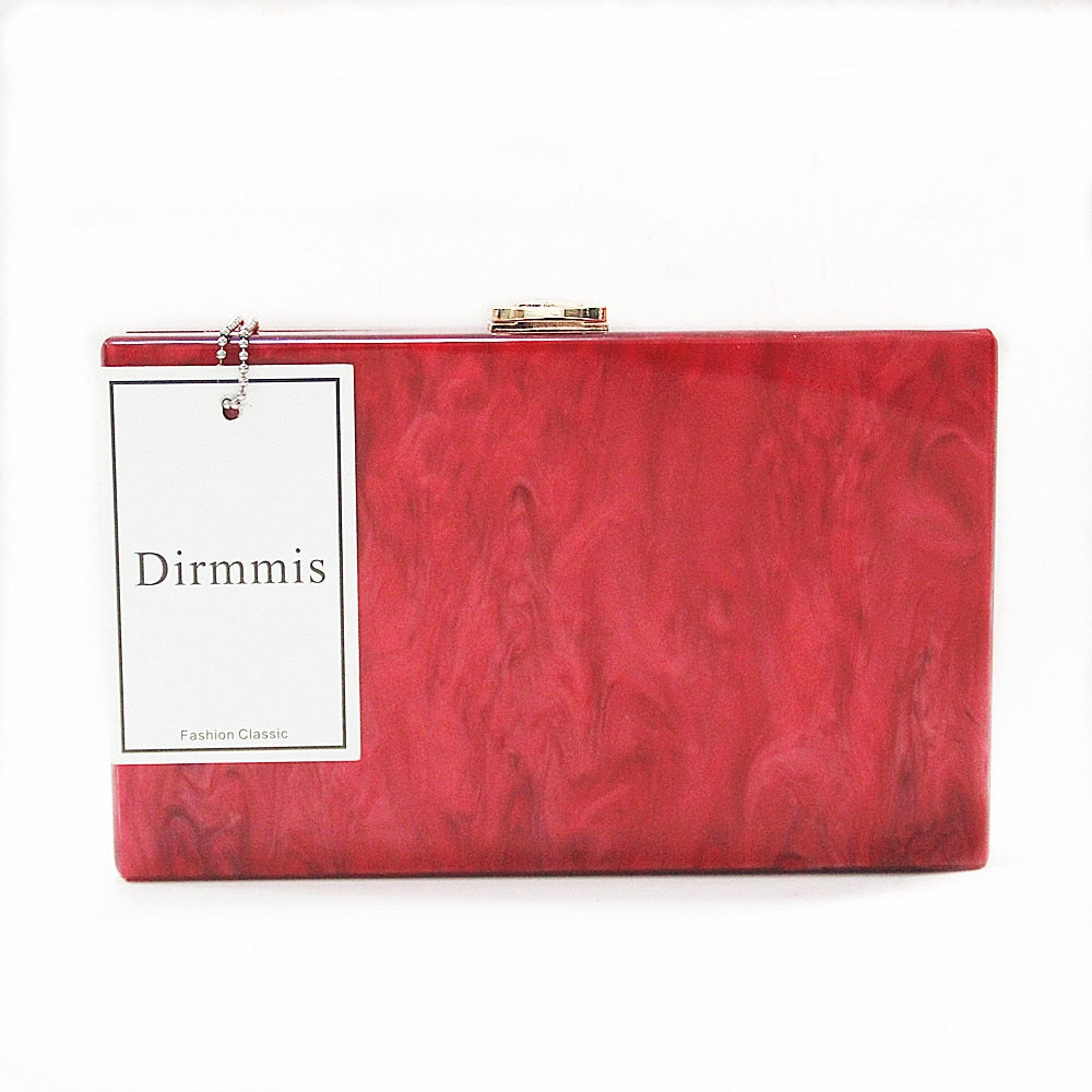 Red Solid Evening Handbag for Women by HitMyNeed