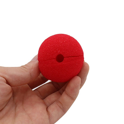 Red Sponge Clown Noses Props Set (10 Pack) by HitMyNeed