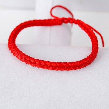 Red String Friendship Bracelet Set, Adjustable Pair by HitMyNeed