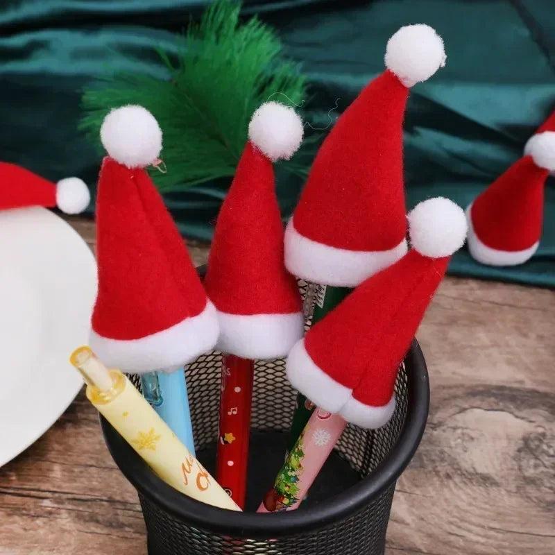 Red Velvet Mini Santa Hats for Crafts & Décor by HitMyNeed