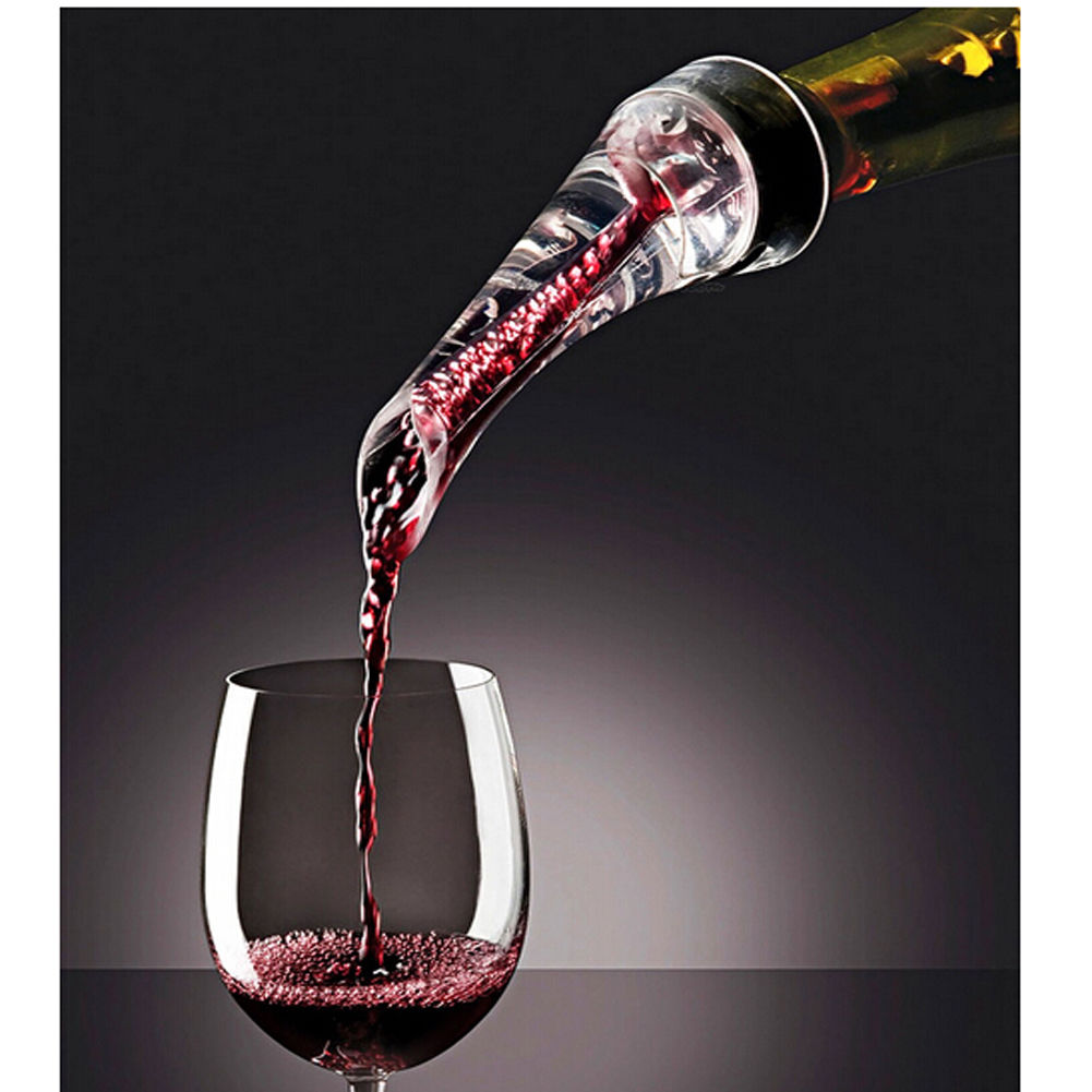 Red Wine Aerator and Drip-Free Pourer Spout by HitMyNeed