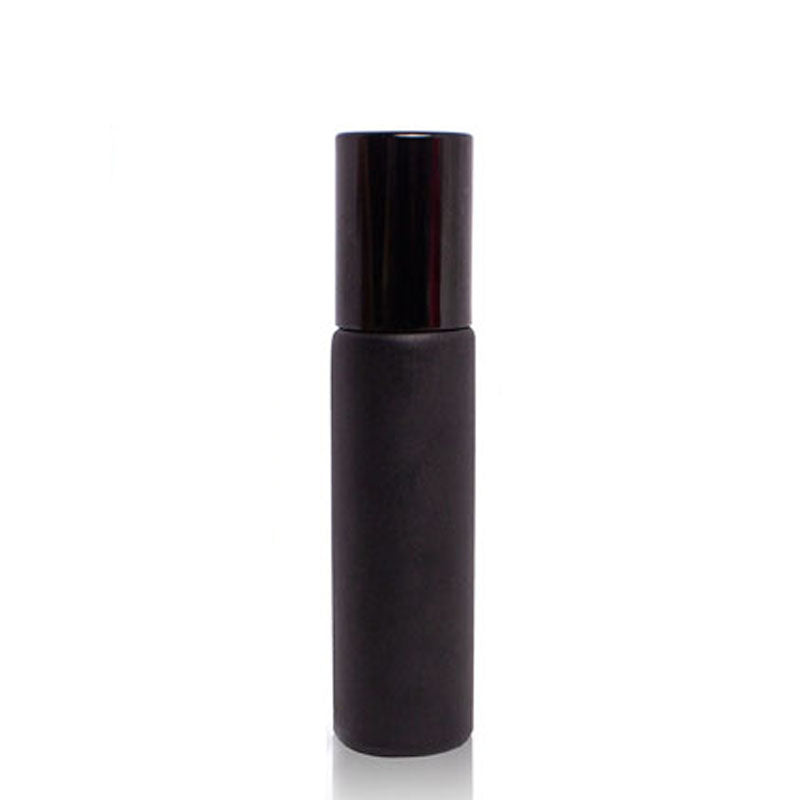 Refillable Travel Rollerball Perfume Bottle 1pcs-10ml frosted-black by HitMyNeed