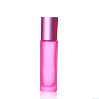 Refillable Travel Rollerball Perfume Bottle 1pcs-10ml frosted-pink by HitMyNeed