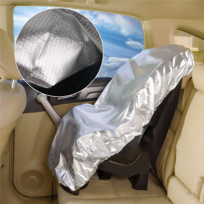 Reflective Car Seat Sun Shade for Babies by HitMyNeed