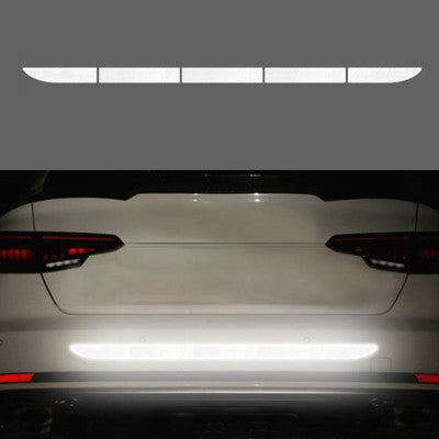 Reflective Car Trunk Safety Tape Anti-Collision Sticker white by HitMyNeed