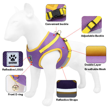 Reflective Dog Harness and Leash Set for Small Pets by HitMyNeed