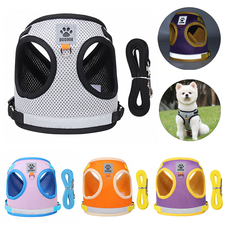 Reflective Dog Harness and Leash Set for Small Pets by HitMyNeed