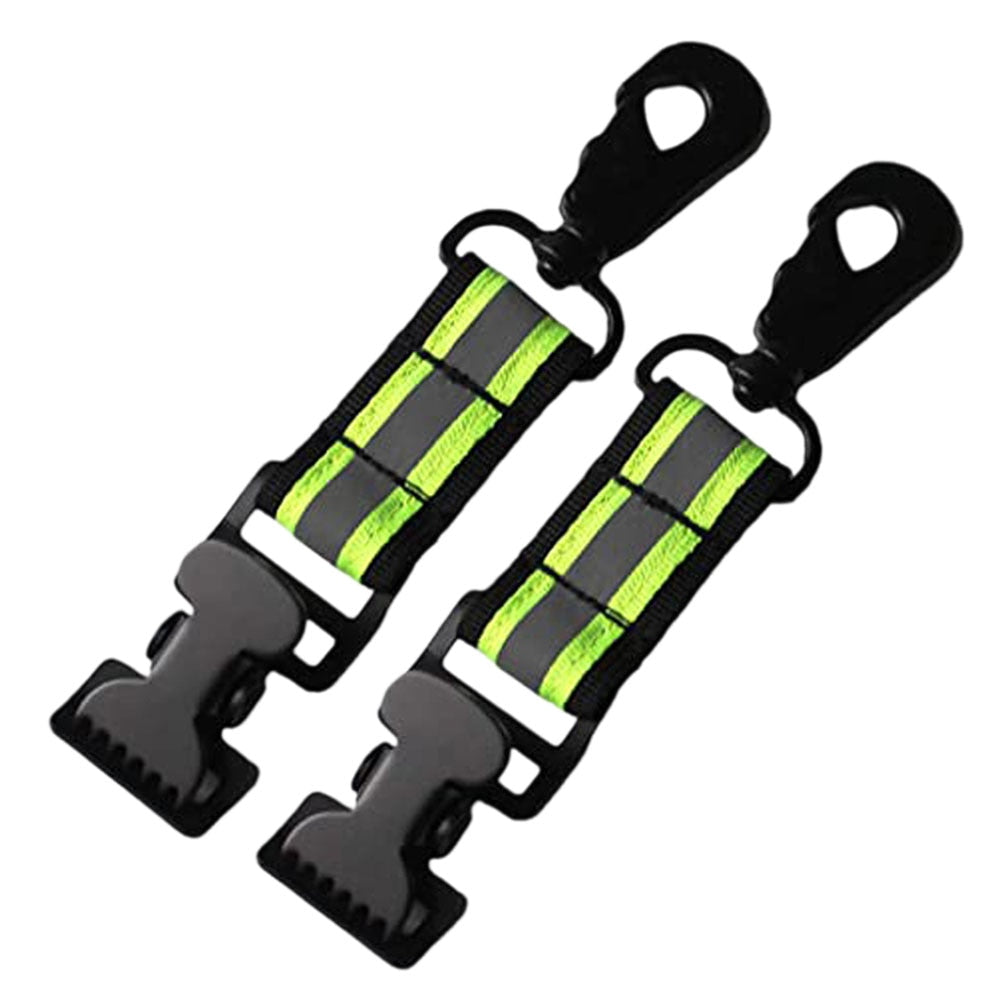 Reflective Fire Glove Strap with Dual Clips by HitMyNeed