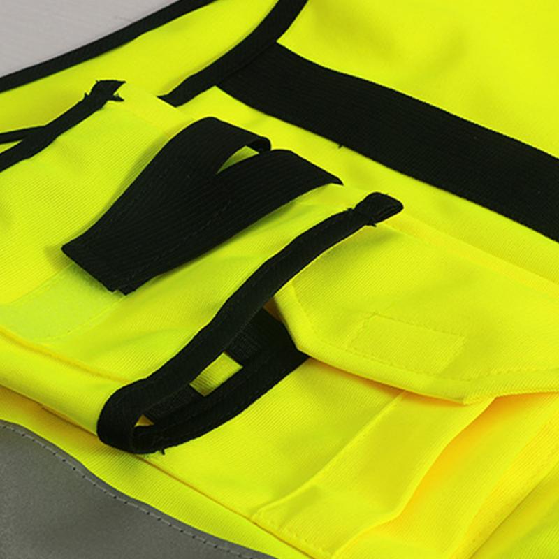 Reflective Safety Vest with Pockets and Zipper by HitMyNeed