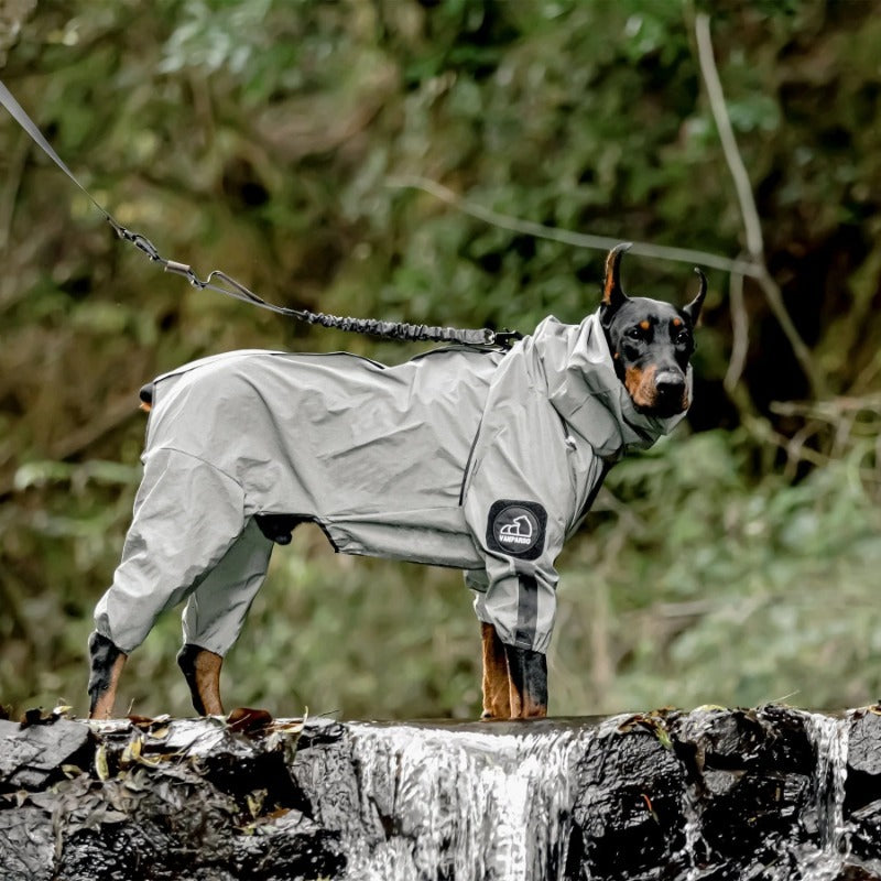 Reflective Waterproof Dog Jumpsuit Raincoat m by HitMyNeed