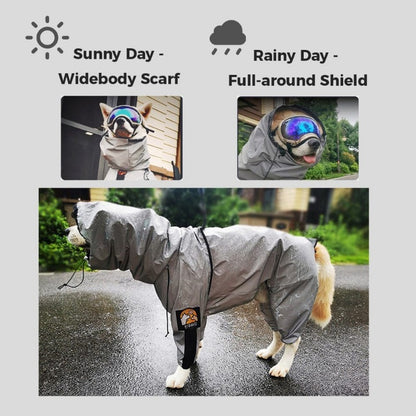 Reflective Waterproof Dog Jumpsuit Raincoat xl by HitMyNeed