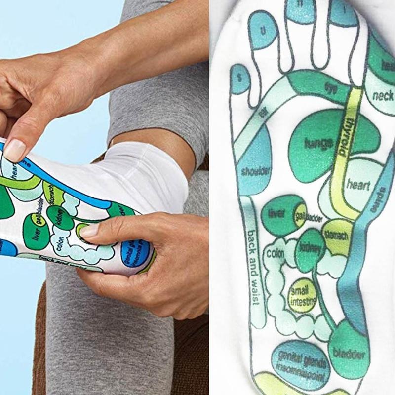 Reflexology Cotton Acupressure Socks Guide by HitMyNeed