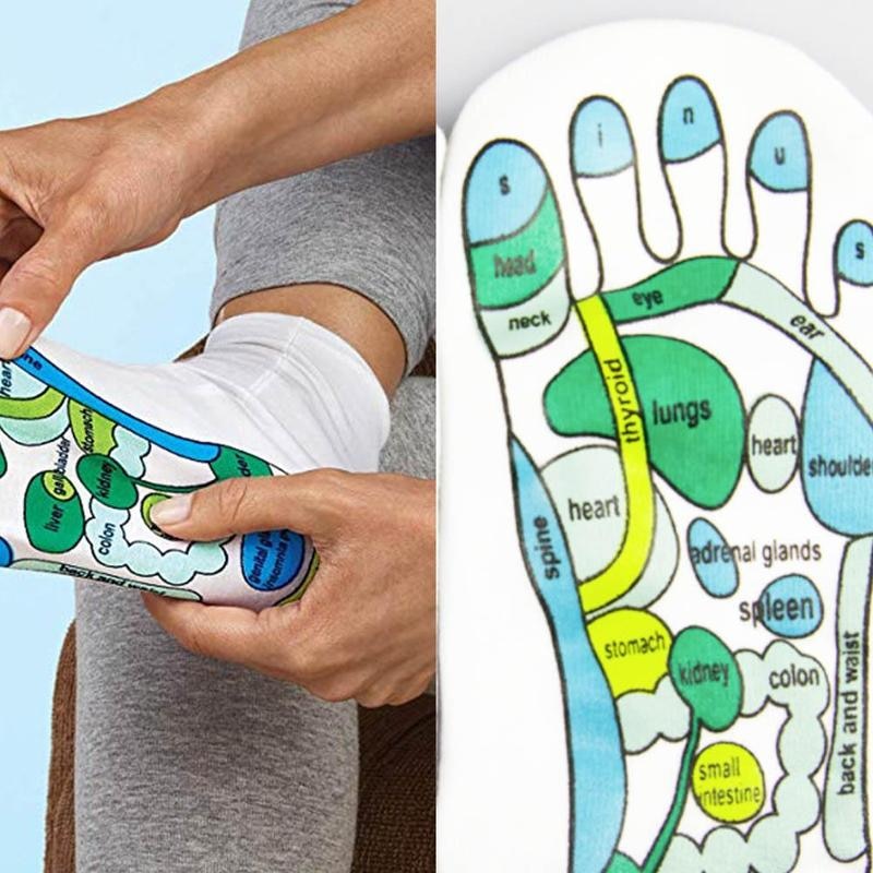 Reflexology Cotton Acupressure Socks Guide by HitMyNeed