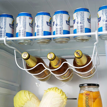 Refrigerator Wine Rack Bottle Organizer by HitMyNeed