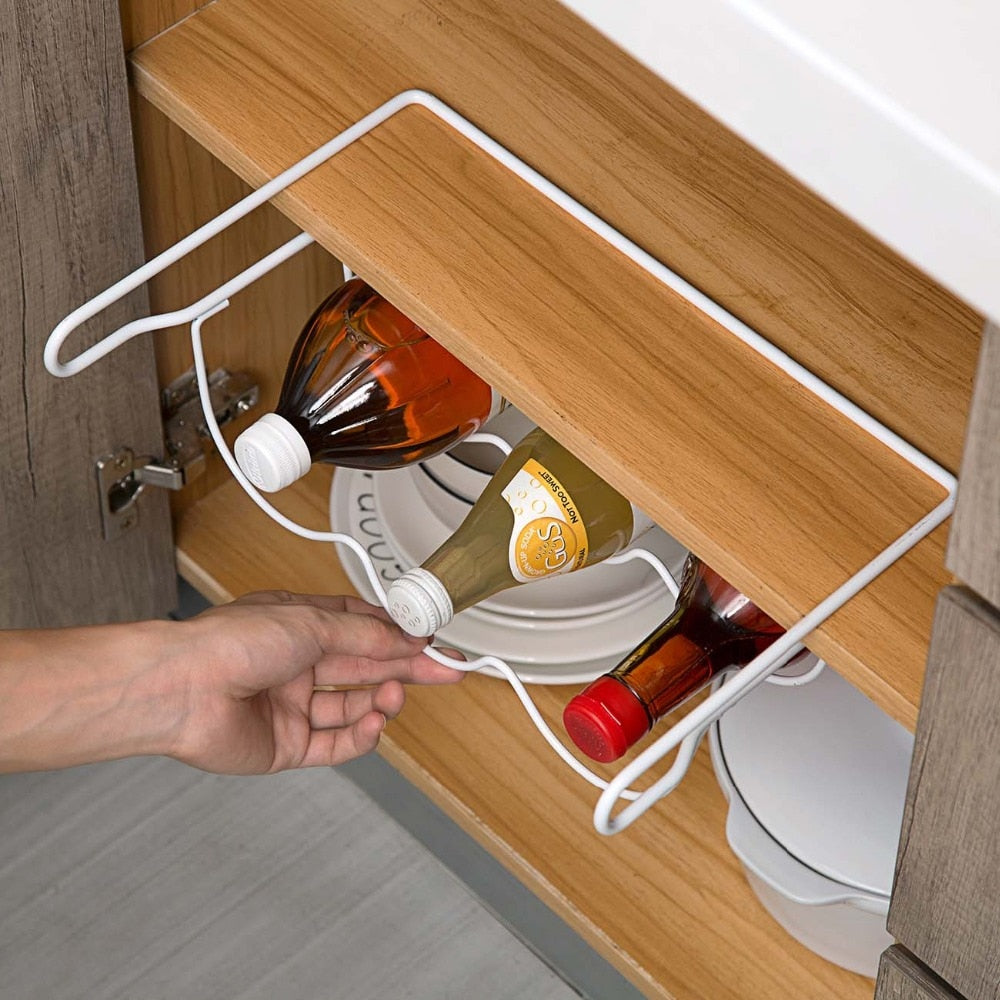 Refrigerator Wine Rack Bottle Organizer by HitMyNeed