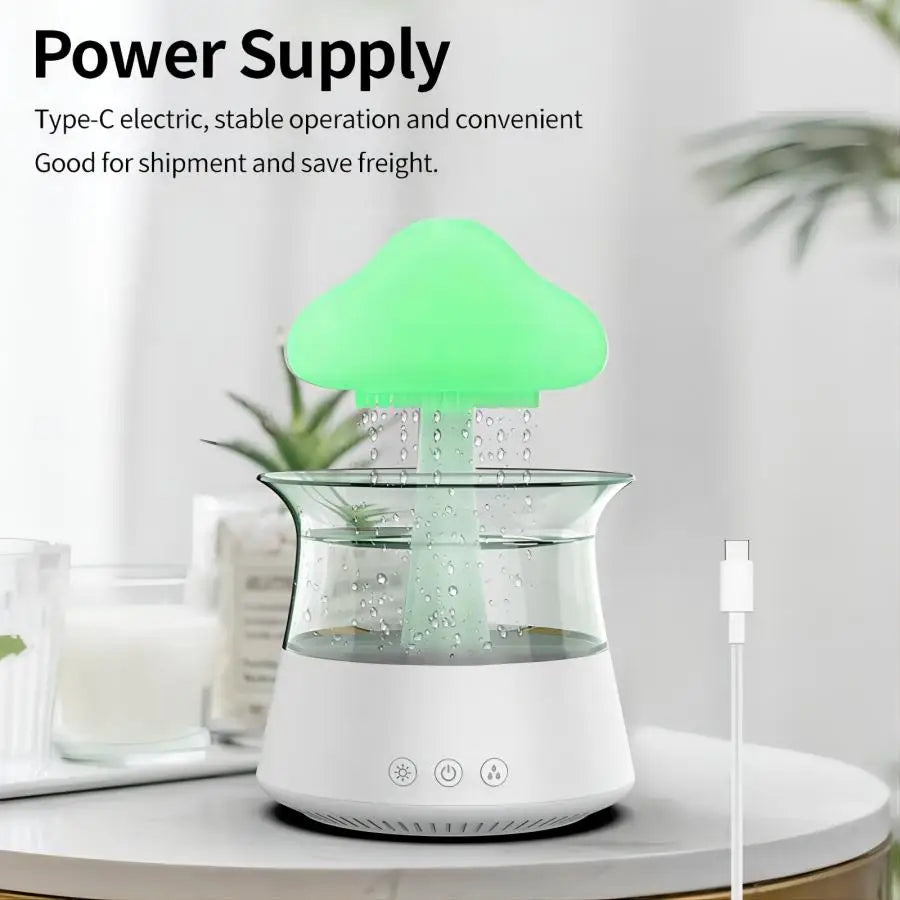 Relax Cloud Rain Ultrasonic Aromatherapy Humidifier by HitMyNeed