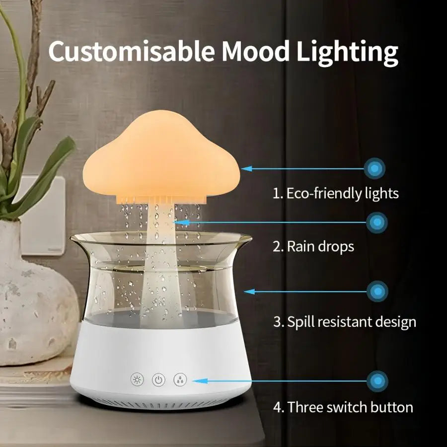 Relax Cloud Rain Ultrasonic Aromatherapy Humidifier by HitMyNeed