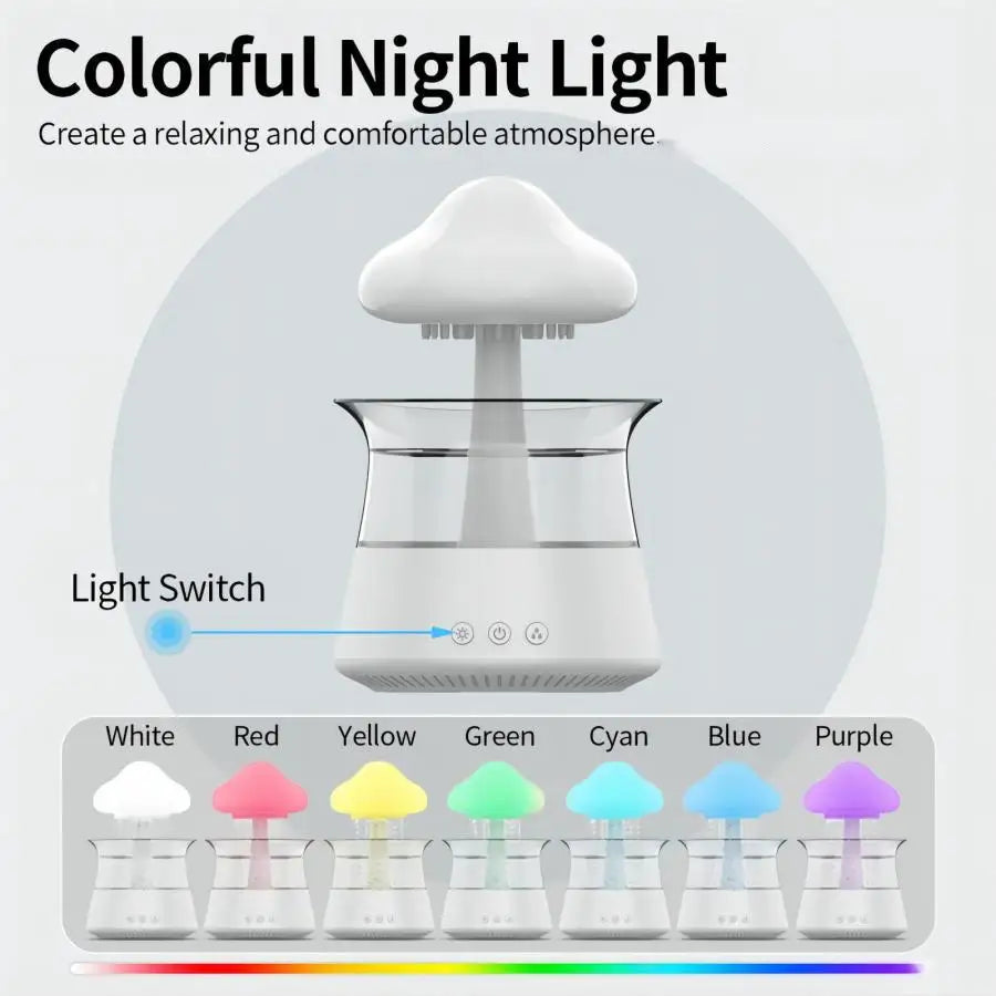 Relax Cloud Rain Ultrasonic Aromatherapy Humidifier by HitMyNeed