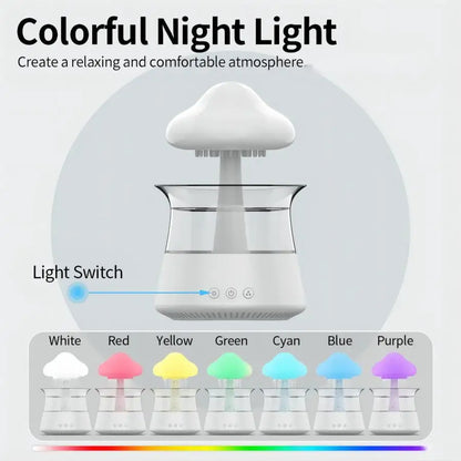 Relax Cloud Rain Ultrasonic Aromatherapy Humidifier by HitMyNeed