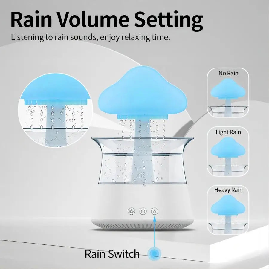 Relax Cloud Rain Ultrasonic Aromatherapy Humidifier by HitMyNeed