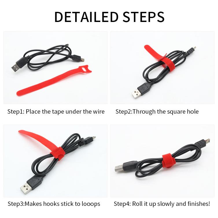 Releasable Nylon Cable Ties - Reusable Zip Straps by HitMyNeed