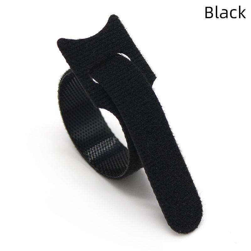 Releasable Nylon Cable Ties - Reusable Zip Straps black 10pcs by HitMyNeed