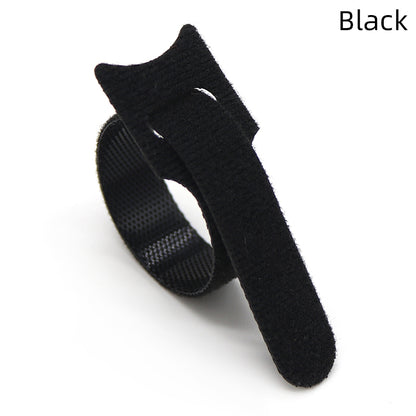 Releasable Nylon Cable Ties - Reusable Zip Straps black 10pcs by HitMyNeed