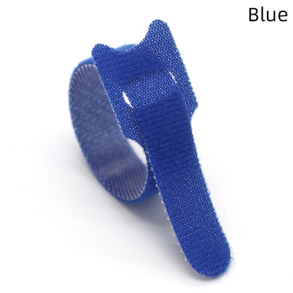 Releasable Nylon Cable Ties - Reusable Zip Straps blue 30pcs by HitMyNeed
