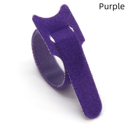 Releasable Nylon Cable Ties - Reusable Zip Straps purple 100pcs by HitMyNeed