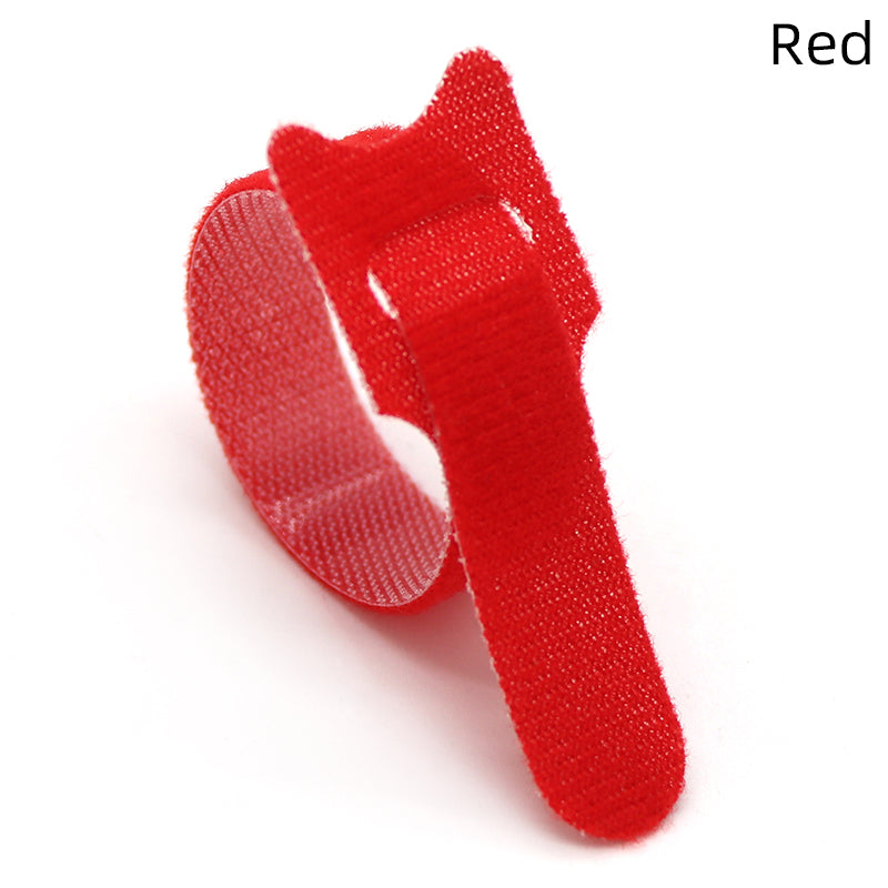 Releasable Nylon Cable Ties - Reusable Zip Straps red 30pcs by HitMyNeed