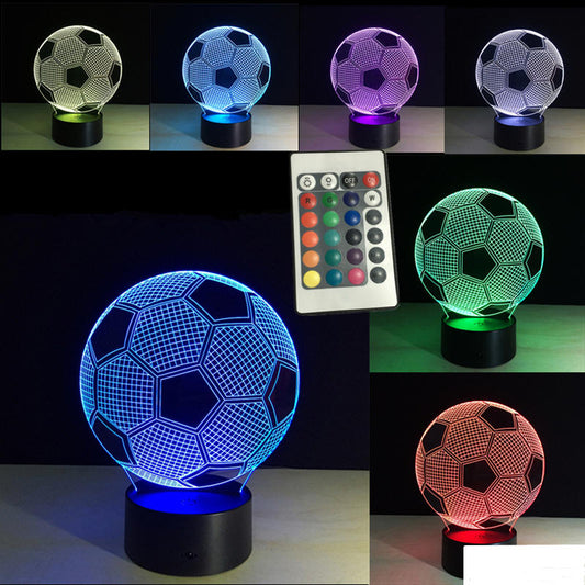 Remote Control 3D Football Night Light Lamp by HitMyNeed