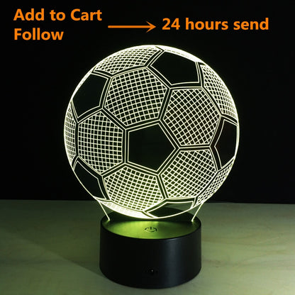 Remote Control 3D Football Night Light Lamp by HitMyNeed