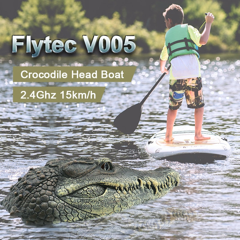 Remote Control Crocodile Head Pool Boat Toy by HitMyNeed