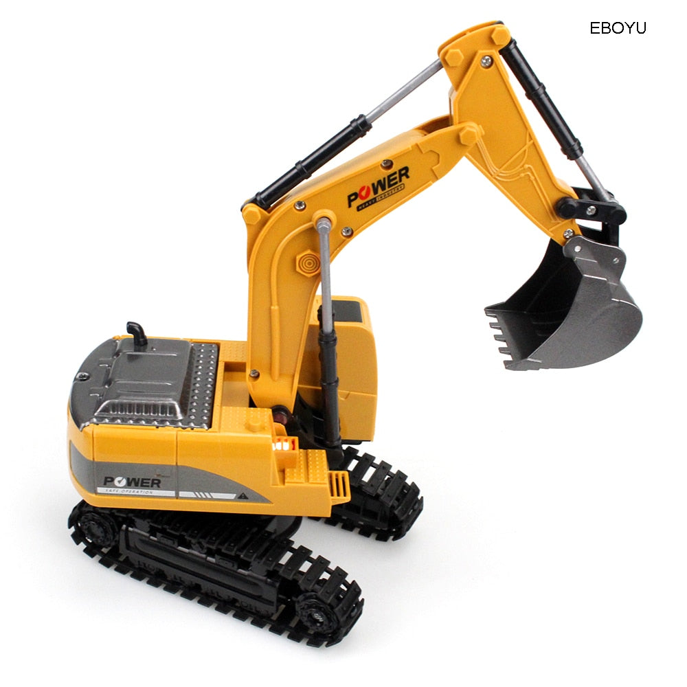 Remote Control Excavator Toy with 6-Channel RC by HitMyNeed