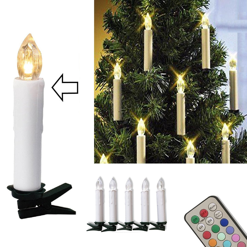 Remote Control Flameless Candles Set of 10 by HitMyNeed
