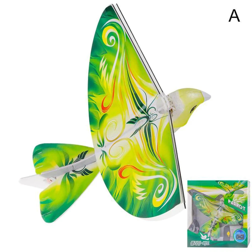 Remote Control Flying Bird Toy with Bionic Wings green by HitMyNeed