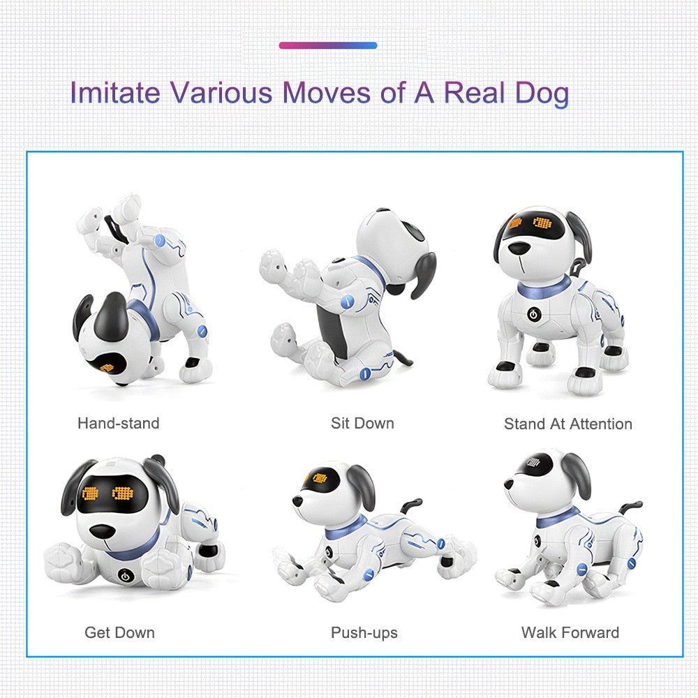 Remote Control Interactive Robot Dog Toy for Kids by HitMyNeed