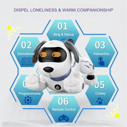 Remote Control Interactive Robot Dog Toy for Kids by HitMyNeed