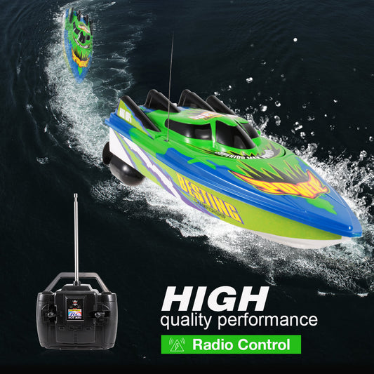 Remote Control Racing Boat Toy for Kids by HitMyNeed