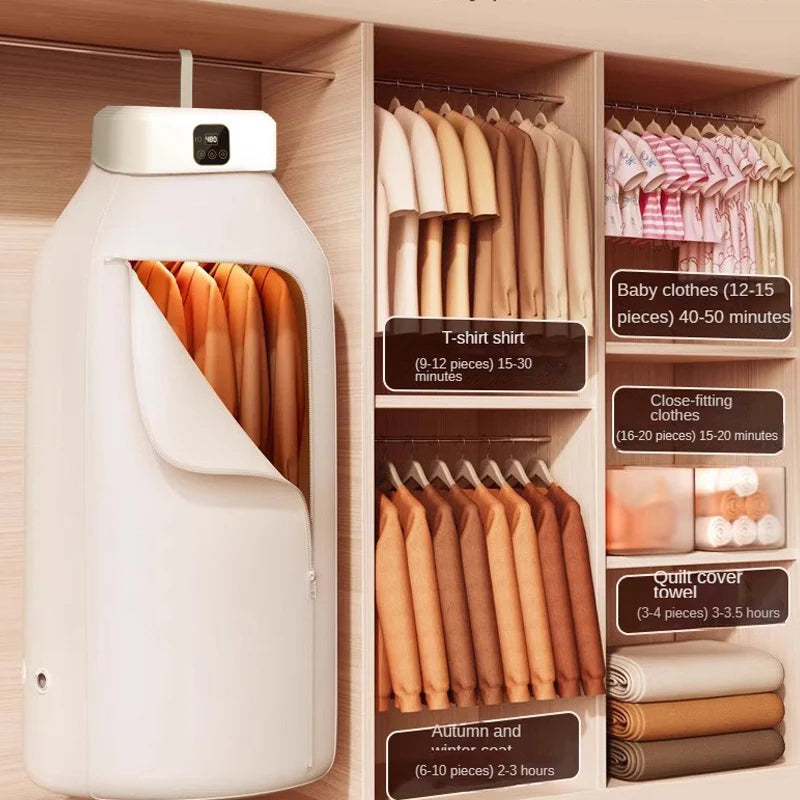 Remote Control Warm Air Clothes Dryer with Timer by HitMyNeed