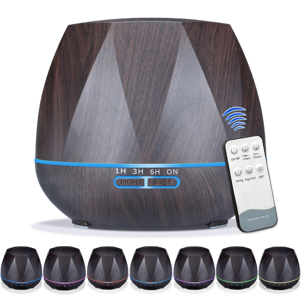 Remote Control Wood Grain Steam Humidifier Diffuser by HitMyNeed