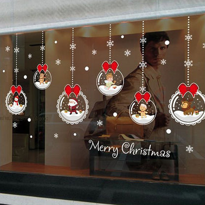 Removable Christmas Window Glass Stickers by HitMyNeed