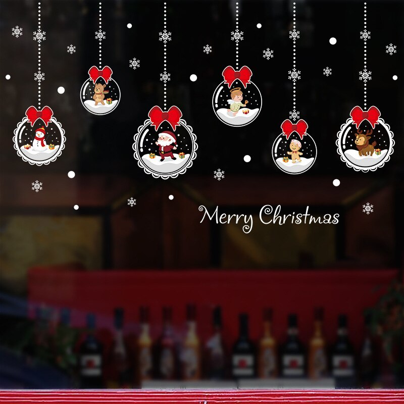 Removable Christmas Window Glass Stickers by HitMyNeed