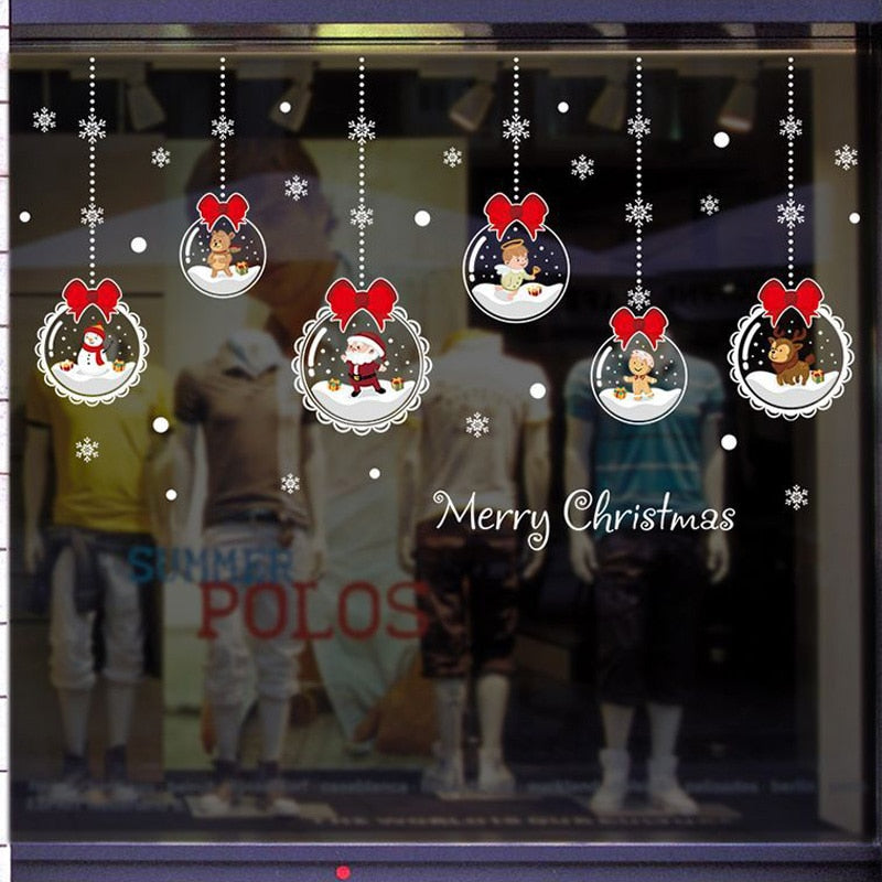 Removable Christmas Window Glass Stickers by HitMyNeed