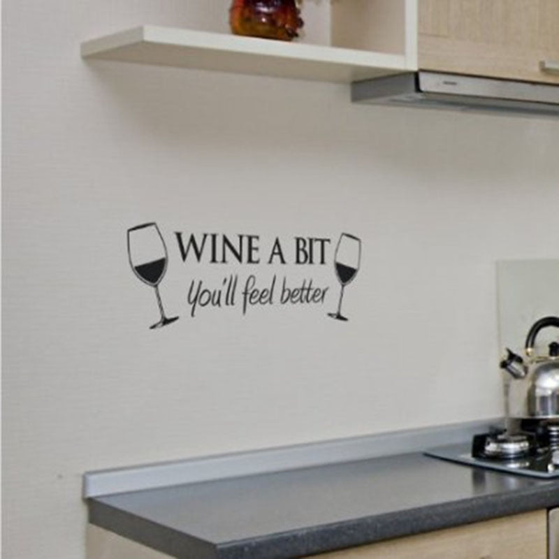 Removable Kitchen Wall Decal Sticker 45 x 18.5cm by HitMyNeed