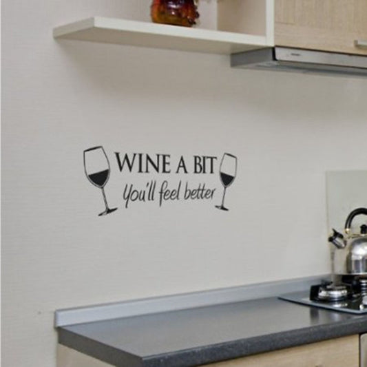 Removable Kitchen Wall Decal Sticker 45 x 18.5cm by HitMyNeed