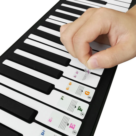 Removable Piano Key Stickers for 61-Key Keyboards by HitMyNeed