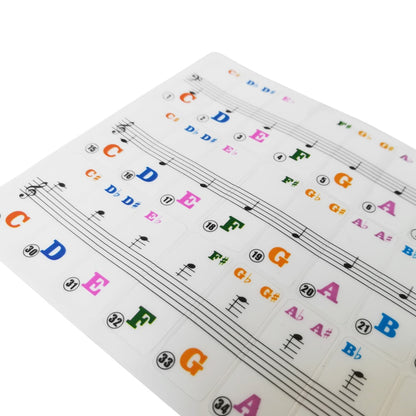 Removable Piano Key Stickers for 61-Key Keyboards by HitMyNeed