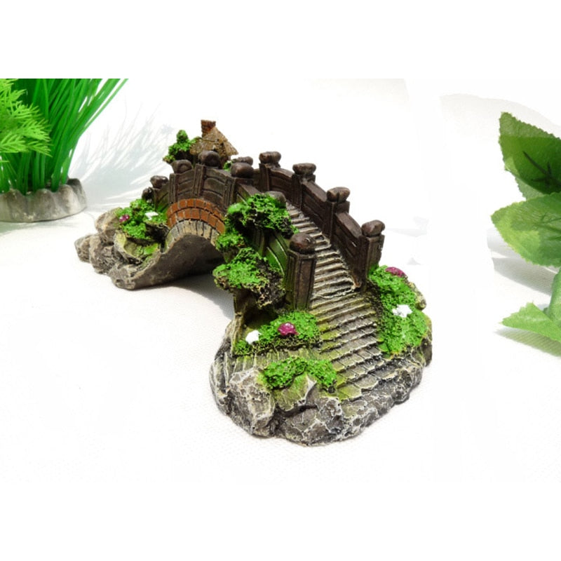 Resin Aquarium Bridge Decoration Ornament by HitMyNeed